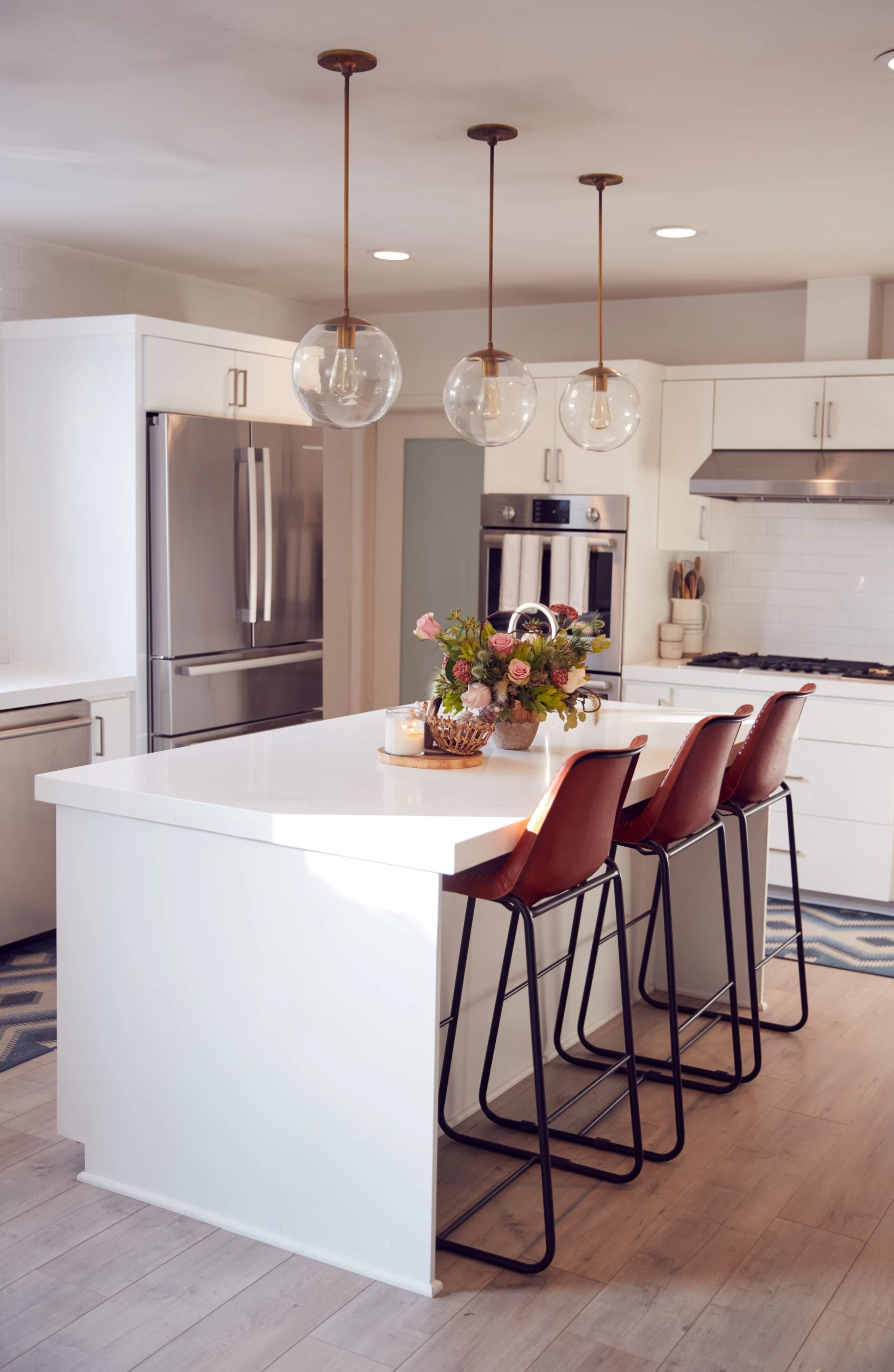 Kitchen with modern electrical appliances 